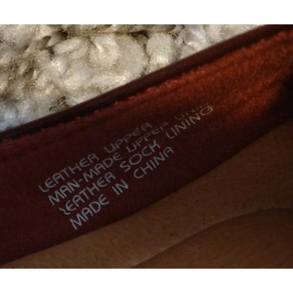 Earth Shoes Clover Bordeaux Mary Janes Womens 7 B Red Leather Shoes Maryjanes - Picture 9 of 10
